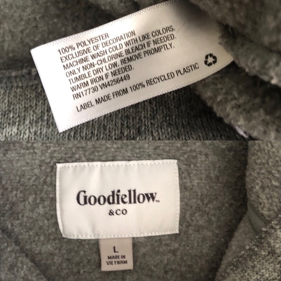 Goodfellow gray sweatshirt size Large - Picture 4 of 4